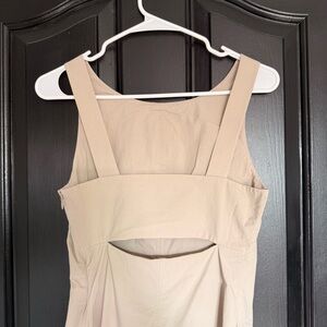 Theory Cicieema Light Poplin Back Cut-Out Midi Dress